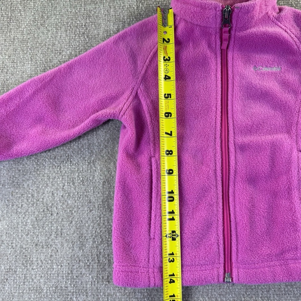 Columbia Infant/Toddler Girls Benton Springs Full Zip Pink Fleece Jacket 18-24 M - Picture 4 of 11